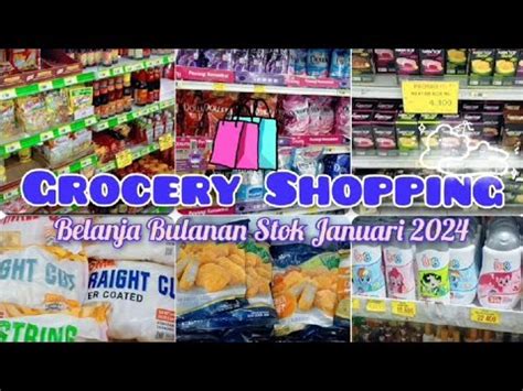 Grocery Shopping Belanja Bulanan Stok Bulan Januari 2024 Di Avan