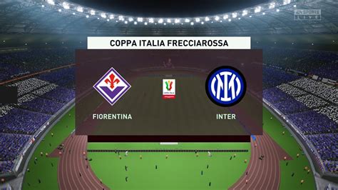 Fiorentina Inter Milan Coppa Italia 2022 2023 Final Fifa 23 Youtube