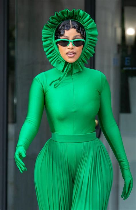 Cardi B Wears Richard Quinn Jumpsuit To Paris Fashion Week Au — Australias Leading