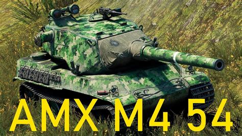 АМХ М4 54 9000 урона на лучшем танке в World of Tanks - YouTube