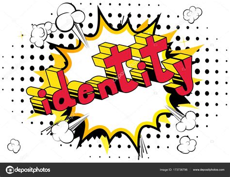 Identity Comic Book Style Word Stock Vector Image By Noravector