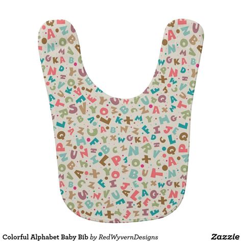 Colorful Alphabet Baby Bib