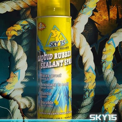 Jual SKY 15 LIQUID RUBBER SEALANT SPRAY CAIRAN PELAPIS ANTI BOCOR 500