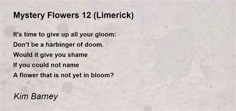 Mystery Flowers 12 (Limerick) by Kim Barney - Mystery Flowers 12 ...