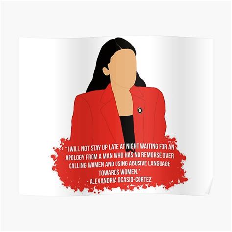 "Alexandria Ocasio-Cortez Speech" Poster for Sale by ismuggleturtles ...