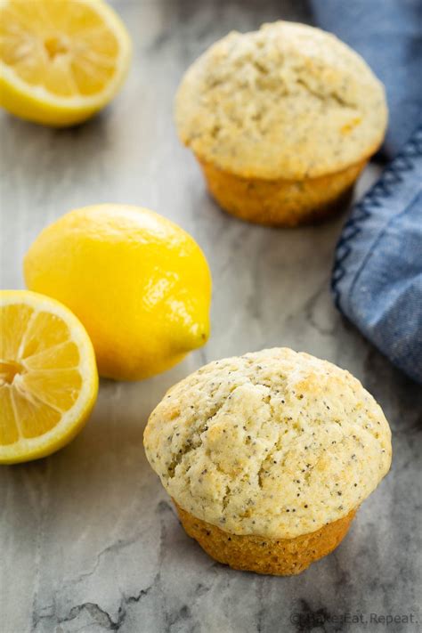 Lemon Poppyseed Muffins Bake Eat Repeat