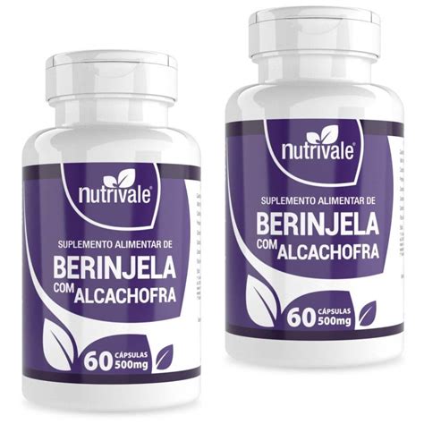 Kit 2X Berinjela Extrato Seco Alcachofra 500Mg 60 Cápsulas Submarino