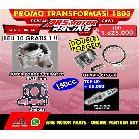 Jual BLOK CERAMIC FORGED PISTON BRT SONIC CBR 150 FACELIFT SUPRA