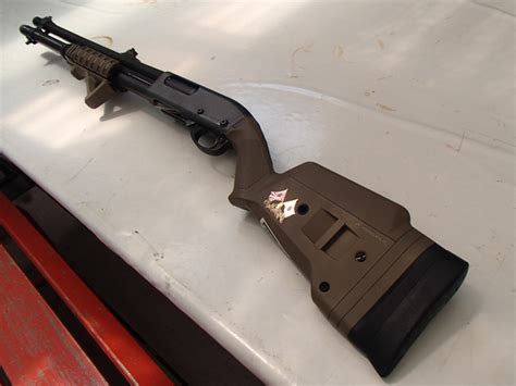 Remington 870 With Magpul Stock And Ergo Grip 3 Rail Shotgun Forend