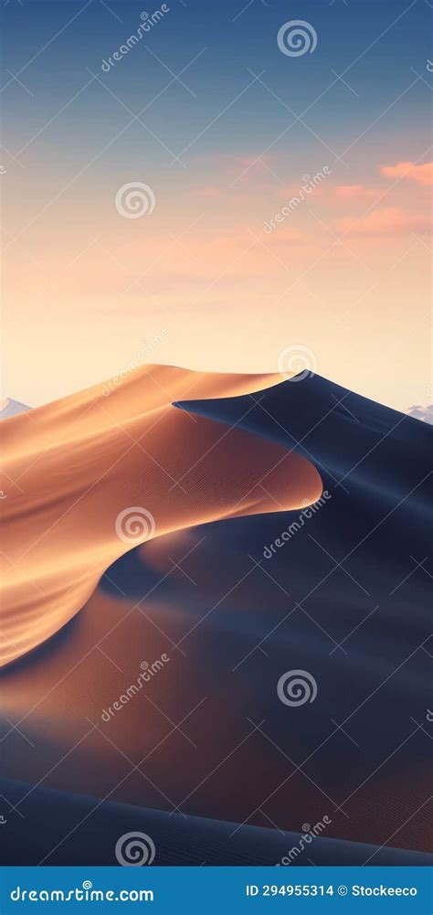 Deserto K Dunas Solares Impressionantes Na Marinha E Bege Ilustra O