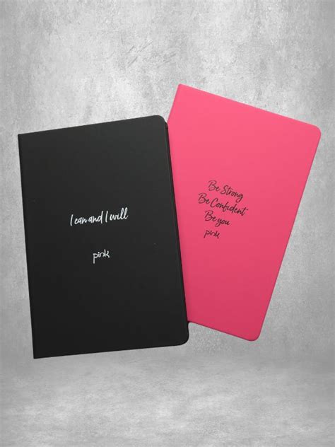Soft Touch Notebook - Black - Pink Leisurewear