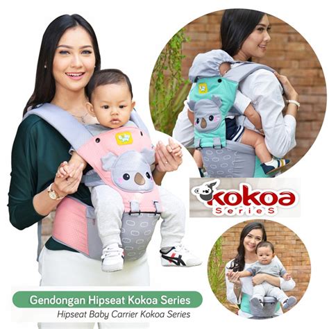 Jual Gendongan Bayi Depan Hipseat Kokoa Little Forest Dan Minie