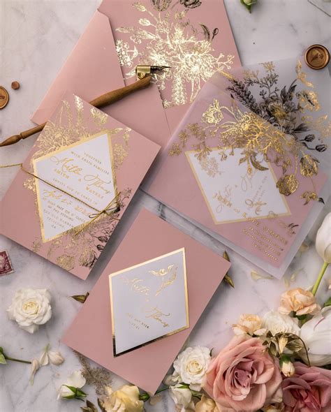 Gold Wedding Invitations Ideas