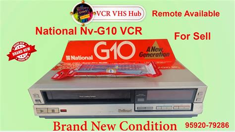 Vcr For Sell National NV G10 New Condition Remote Available Cash On