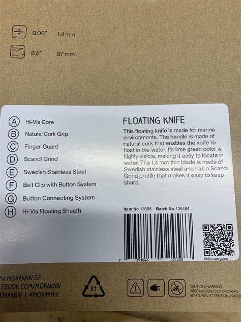 MORAKNIV floating knife with sheath - Newline Chandlery