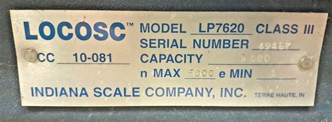 Locosc Lb Capacity Class Iii Scale Lp Ebay