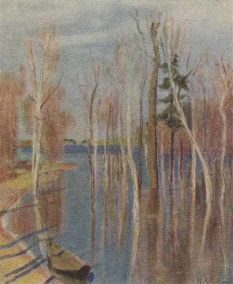 Isaac Levitan Spring Big Water A Sketch Of The Same Picture