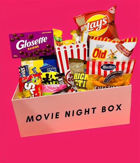 Movie Night Snack Box Slumber Party Snack Box Game Night Snack Canadian