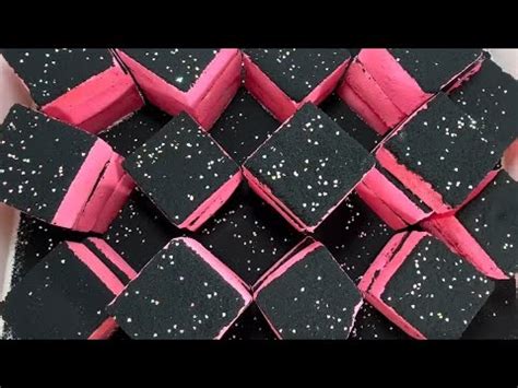 Black On Vibrant Reformed Gymchalk Blocks Crumble Compilation ASMR