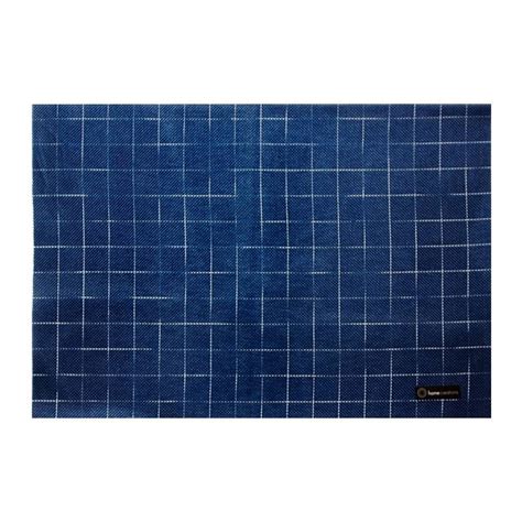 Mantel Individual Homecreations Cuadros Rectangular Azul Walmart