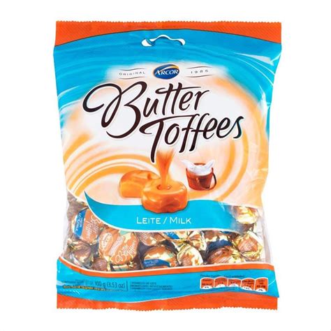 Bala De Caramelo Butter Toffees Ao Leite Pacote 100g Zona Sul