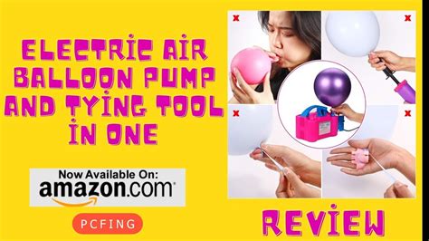 PCFING Electric Air Balloon Pump And Tying Tool In One YouTube