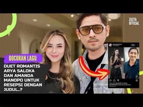 Bocoran Lagu Duet Romantis Arya Saloka Dan Amanda Manopo Untuk Resepsi