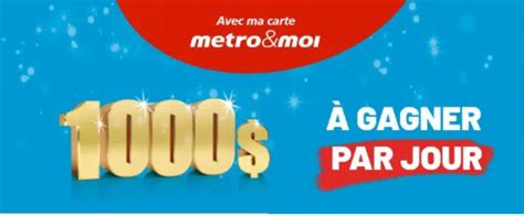 Tentez De Gagner Cartes Cadeaux Picerie Metro De