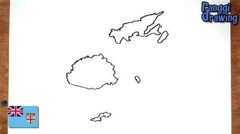 How To Draw Map Of Fiji Youtube