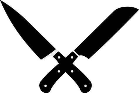 Crossed Cleavers Knives Vector Illustration Chopping Kitchen Tools