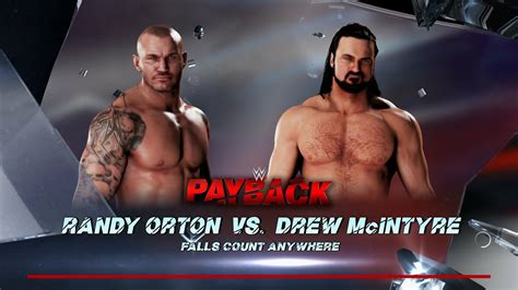 Wwe K Pc Randy Orton Vs Drew Mcintyre Falls Count Anywhere K