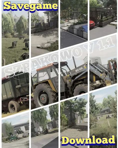 Sauvegarde De Jeu Szpakowo Mods V10 Fs22 Fs25 Mod Farming