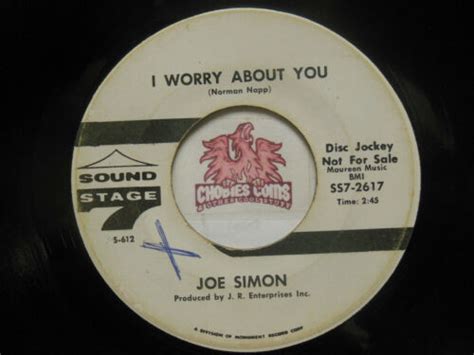 Joe Simon I Worry About You Message From Maria 45 RPM G 2D EBay