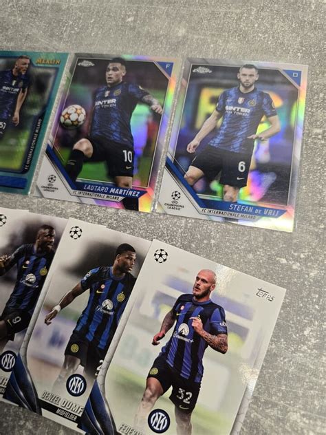 Inter Milan Lot Cards Topps UCC Merlin Chrome Aqua Prism EBay