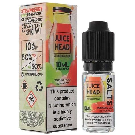 Juice Head Nic Salt Strawberry Kiwi 10ml 10mg Vape And Go