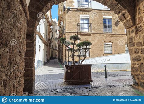 Arco De Los Blanco Cadiz Spain Editorial Stock Image Image Of