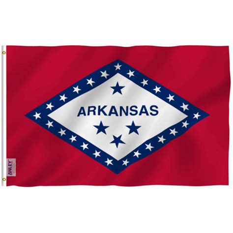 Fly Breeze 3x5 Foot Arkansas State Flag - Anley Flags