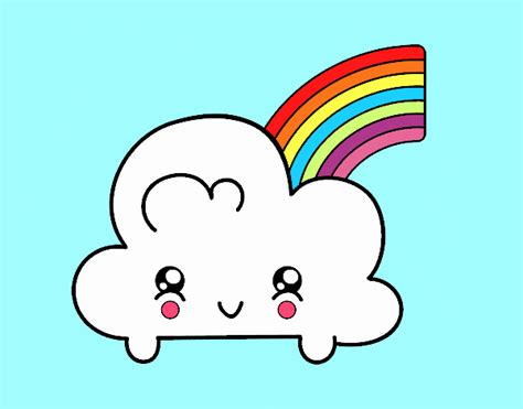 Dibujos De Arcoiris Kawaii Para Colorear Ayuda A Tus Alumnos Con Kawaii