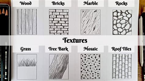 How to draw Textures | Part1 how to draw textures,how to draw wood ...