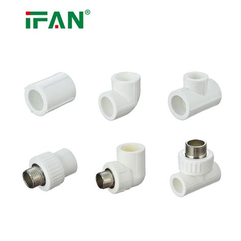 Ifan High Pressure Plastic Ppr Plumbing Fitting Pn White Ppr Pipe