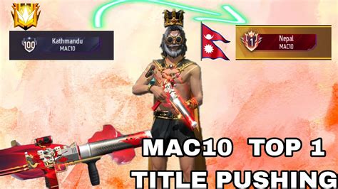 MAC10 TOP 1 TITLE PUSHING IN BR RANK PART 2 SEASON 40 WEAPON