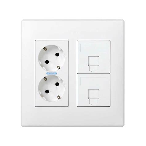 Caja De Pared De Superficie Para Elemento Doble Blanco Simon Cima