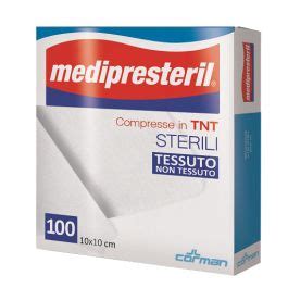 MEDIPRESTERIL COMPRESSE IN TNT STERILI 10X10 100PZ