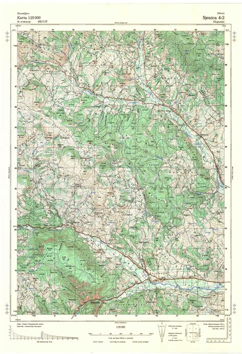 Topografske Karte Srbije Jna Sijenica