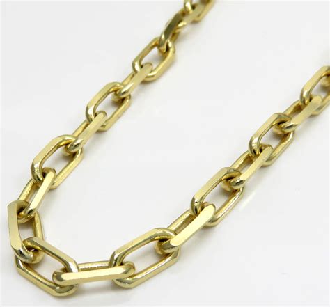 Buy 14k Yellow Gold Solid Cable Link Chain 30 Inches 520mm Online At