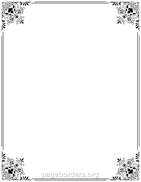 Fancy Border Clip Art Page Border And Vector Graphics