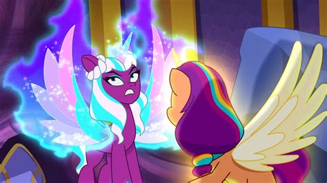 Safe Screencap Opaline Arcana Sunny Starscout Alicorn