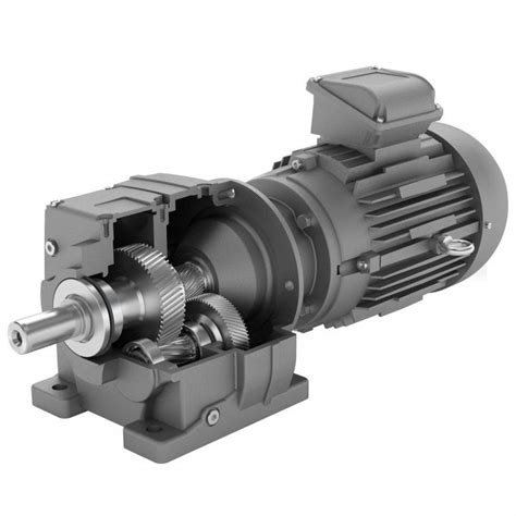 Motorreductor monofásico M series Radicon de engranaje helicoidal