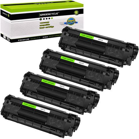 Used Greencycle 4x Q2612x 12x Toner Cartridge For Hp Laserjet 3050 All In One Printer Ubb Threads