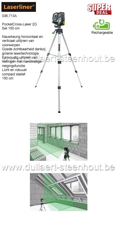 Dullaert Steenhout Ninove Laserliner Pocket Cross Laser G Lijnlaser